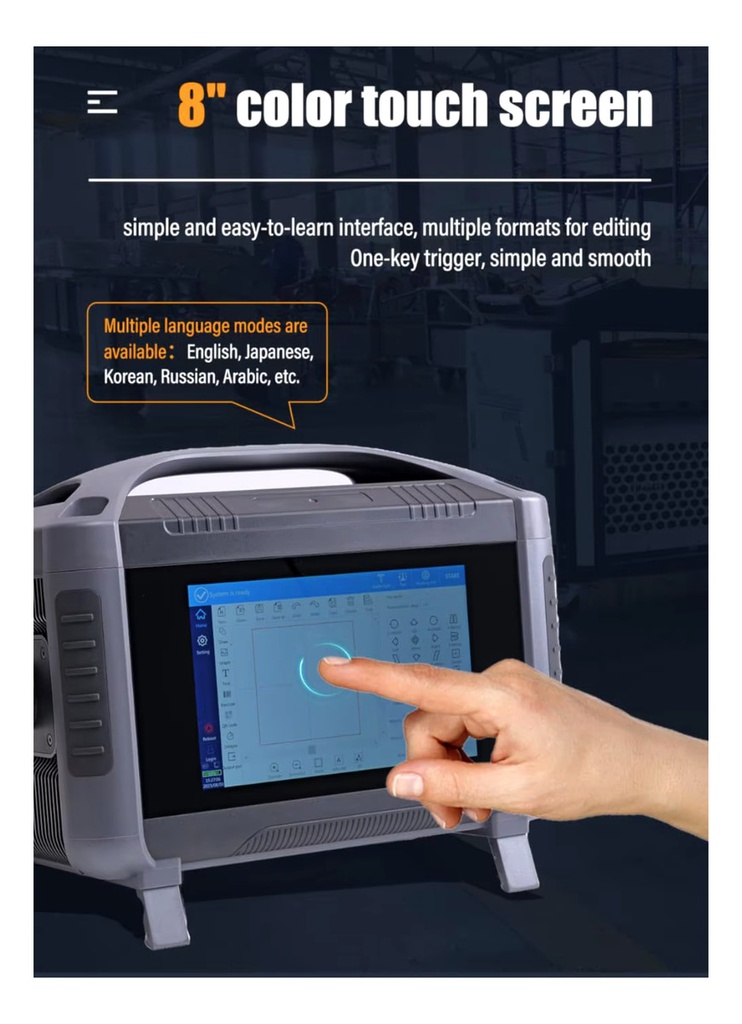 Grabadora Laser De Fibra De Mano 20w - V1 Mark F1  Handheld