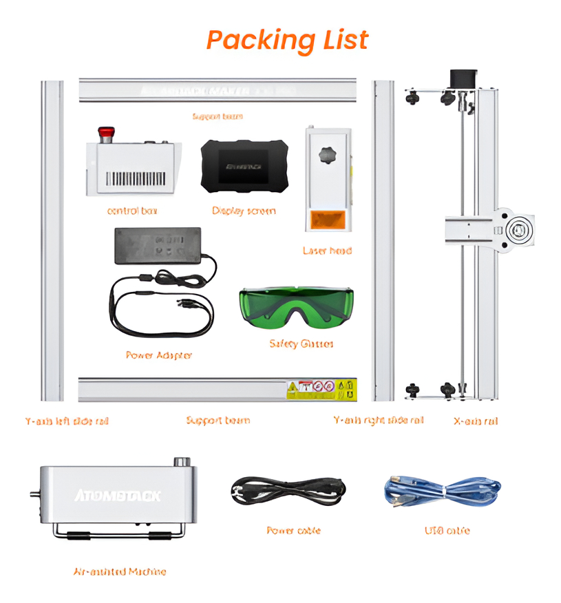 Atomstack X30 Pro 160w (33w Opticos) 6 Nucleos