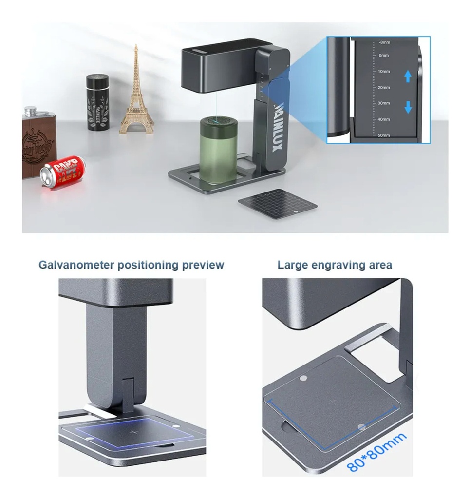 Laser Grabado Y Corte Portátil Plegable Wainlux Z3