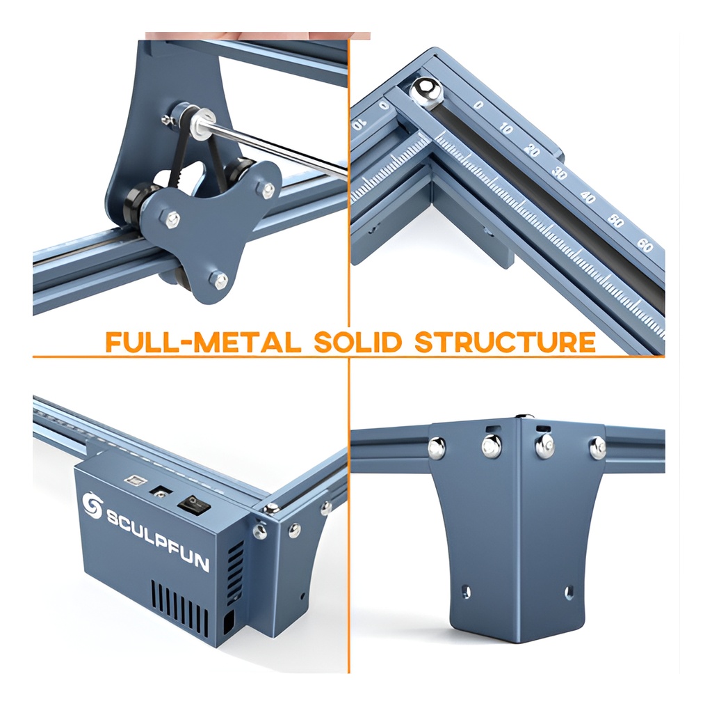 Sculpfun S9 Cnc Cortadora Y Grabadora Láser 41x42 Cm