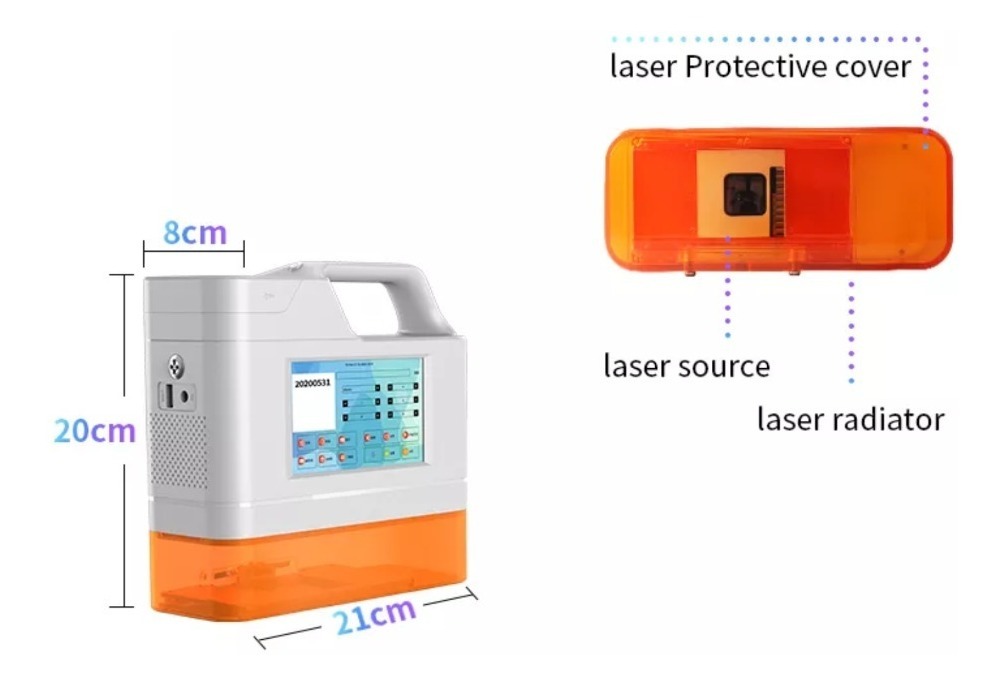 Laser  Meenjet M3 Portatil Galvometro 5w - Pantalla
