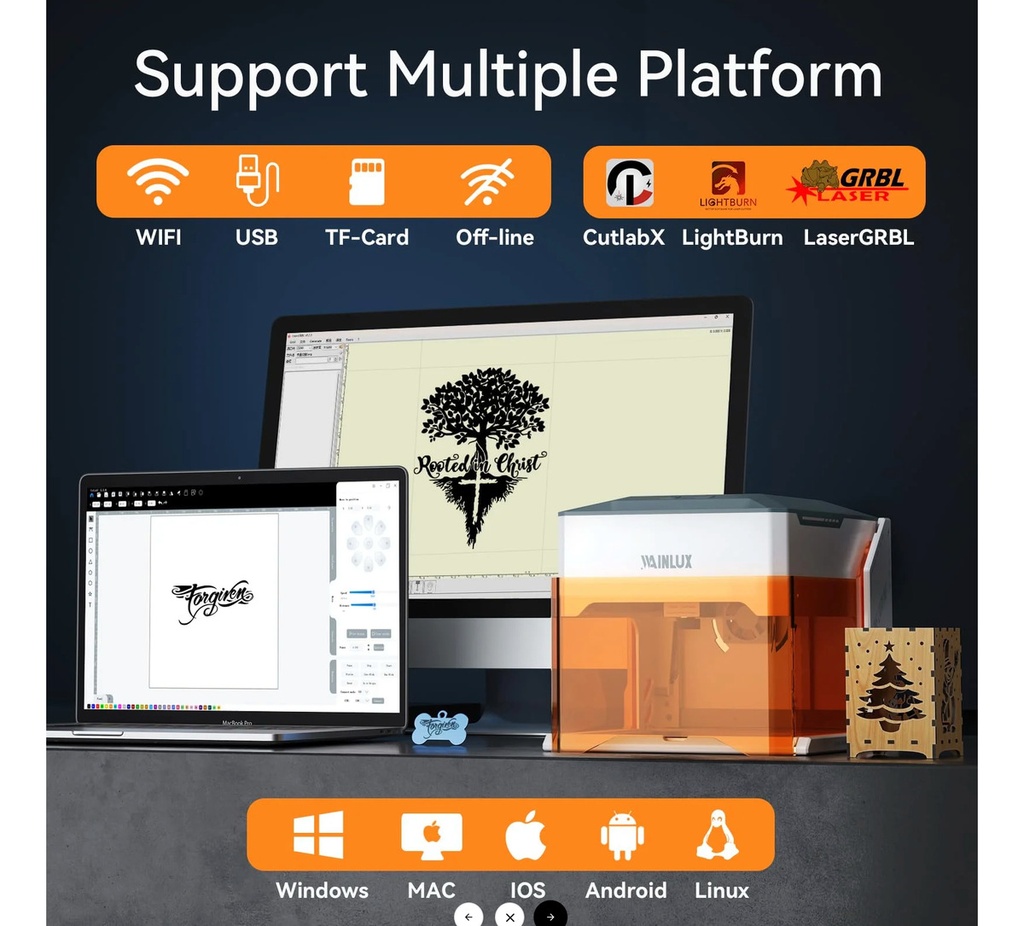 Maquina Laser Grabado Portatil Wainlux K10 5w