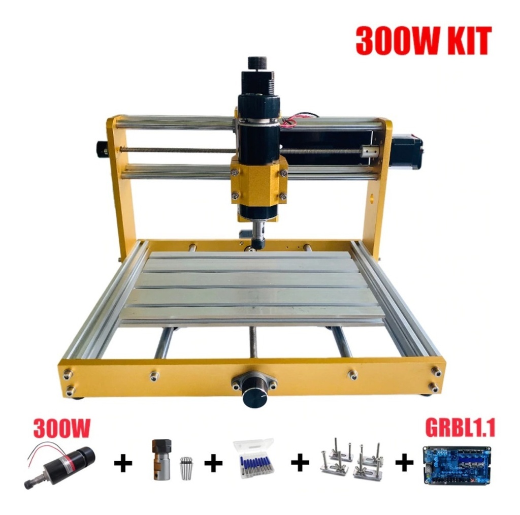 Fresadora Router Cnc 3018plus Husillo 300w, Laser 80w