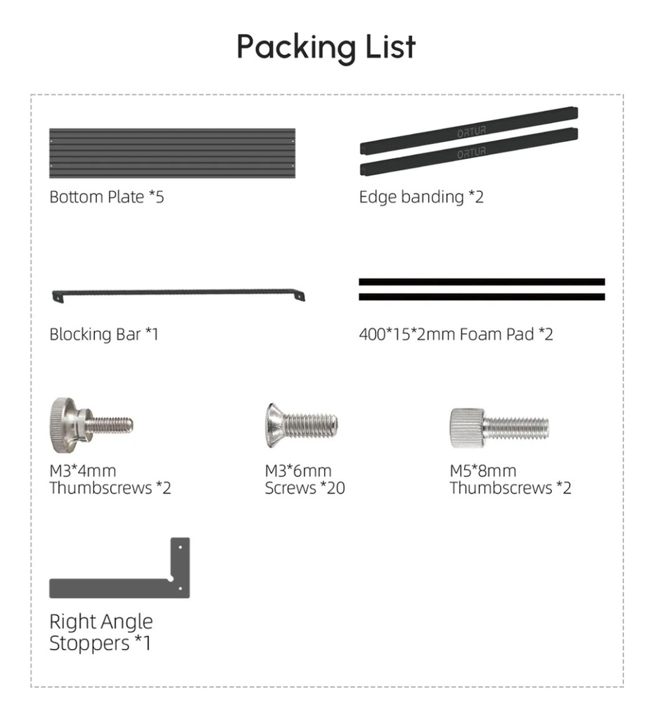 Plataforma Grabado Laser Ortur Lep 1.0 400x450 Mm