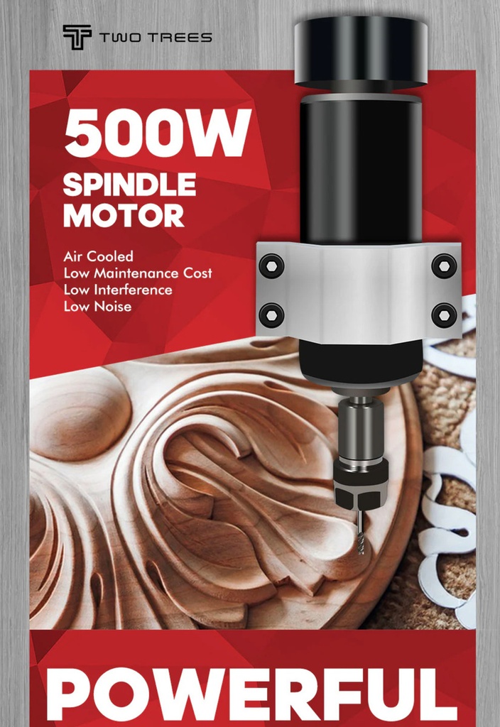 Router Cnc Dual 46x46 Cm Husillo 500w Laser 20w Opticos