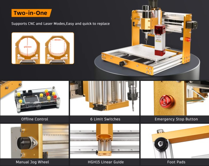 Fresadora Router Cnc 3018 Ultra 500w
