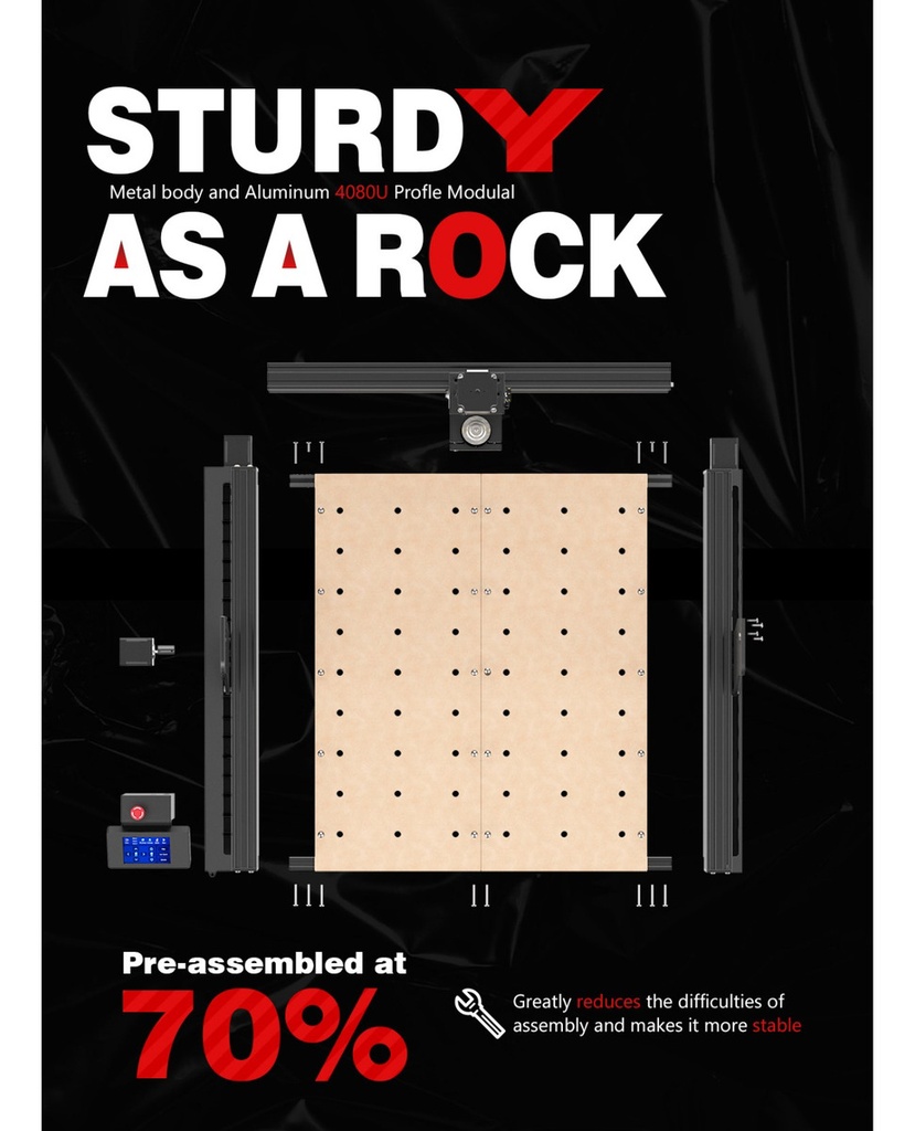 Router Cnc Dual 46x46 Cm Husillo 500w