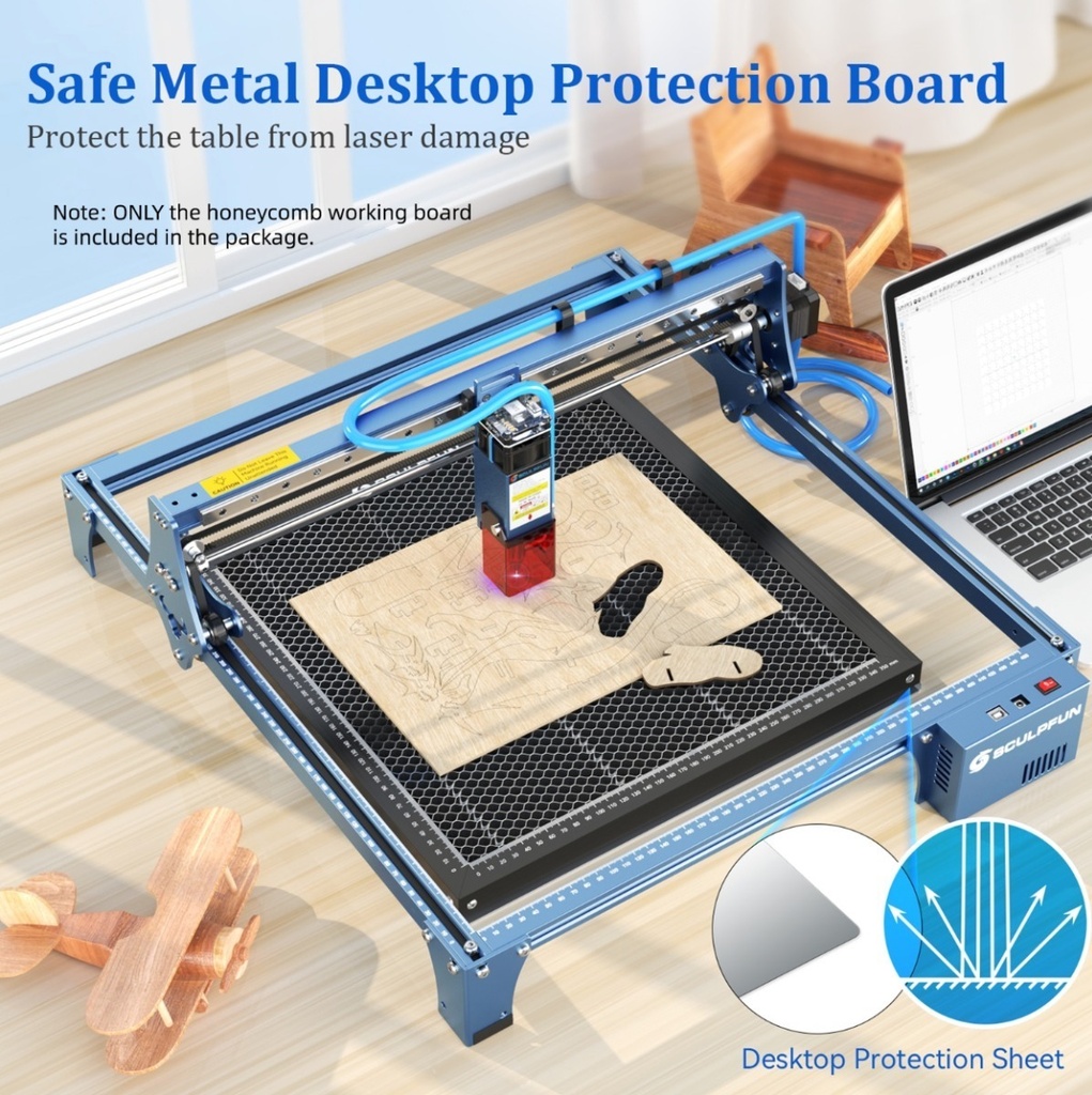 Panel Abejas Sculpfun 400x400 Mm Para Cnc Laser