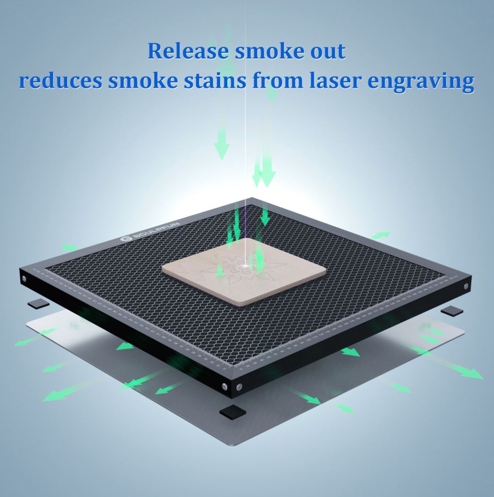 Panel Abejas Sculpfun 400x400 Mm Para Cnc Laser