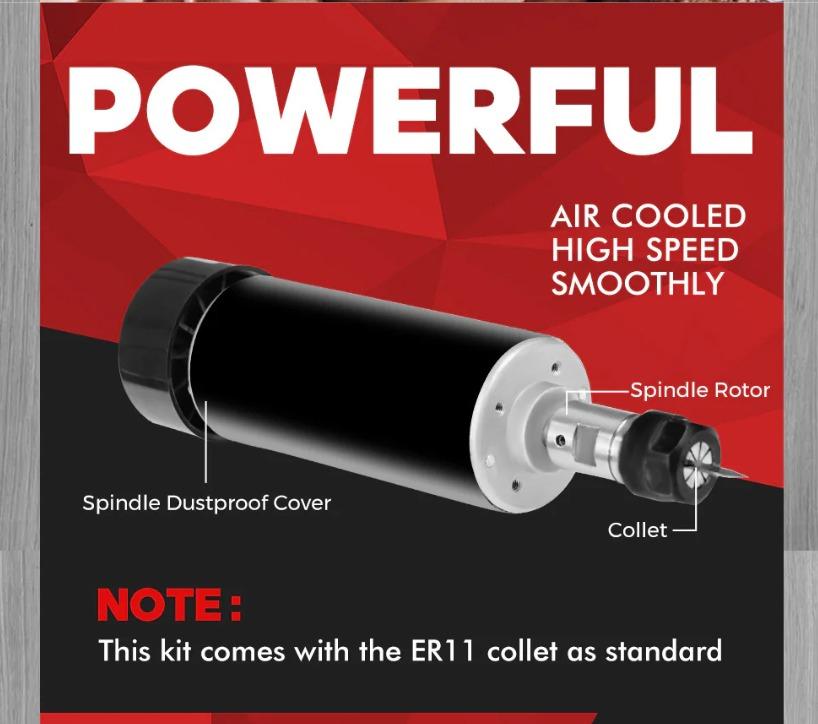 Router Cnc Two Trees Ttc 450pro 500w + Rotativo + Aspiradora