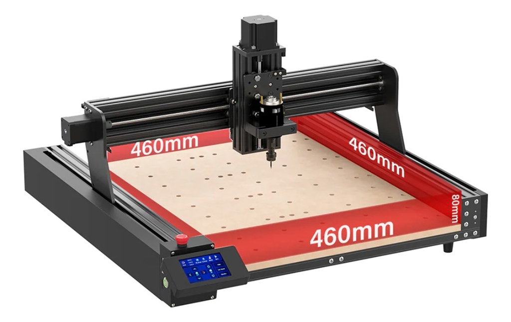Router Cnc Dual 46x46 Cm Husillo 80w Laser 10w Opticos