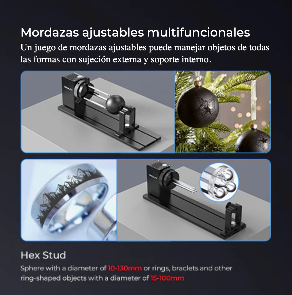 Rotativo Cnc Laser Creality P/ Grabadora Falcon Serie