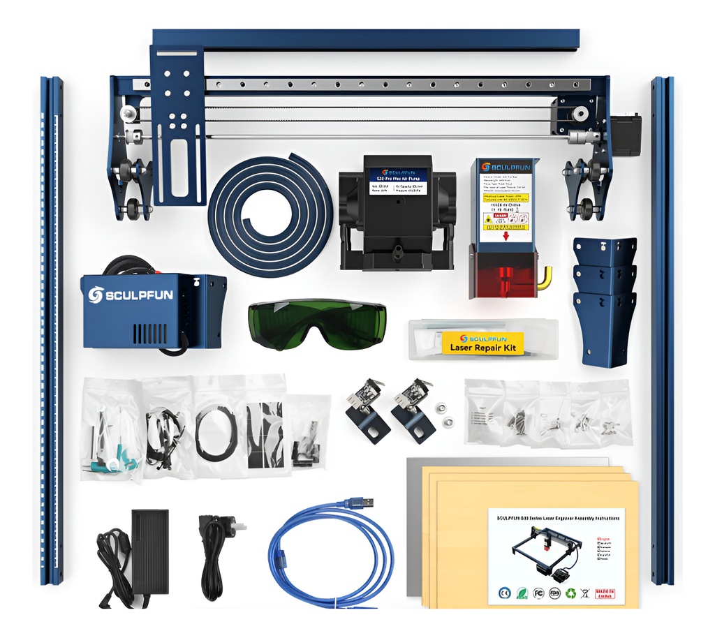 Cnc Corte Laser Sculpfun S30 Pro Max 20w 35x35cm