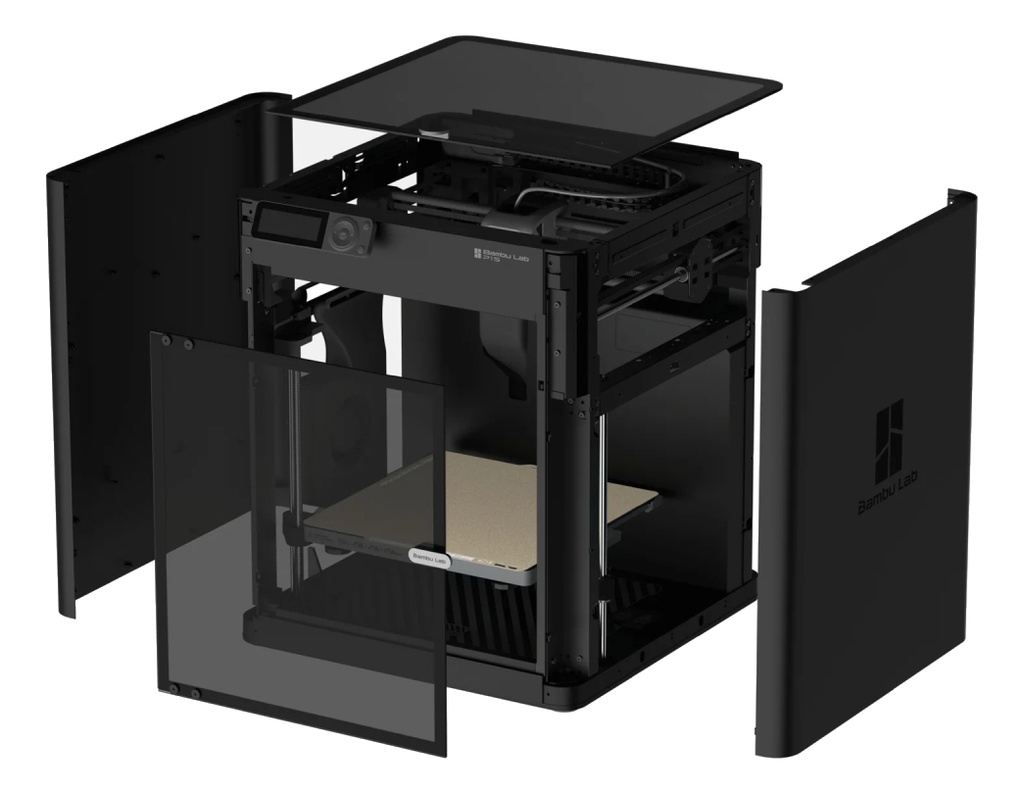 Impresora 3d Bambu Lab P1s Combo Ams Color Negro Con Tecnología De Impresión Fdm
