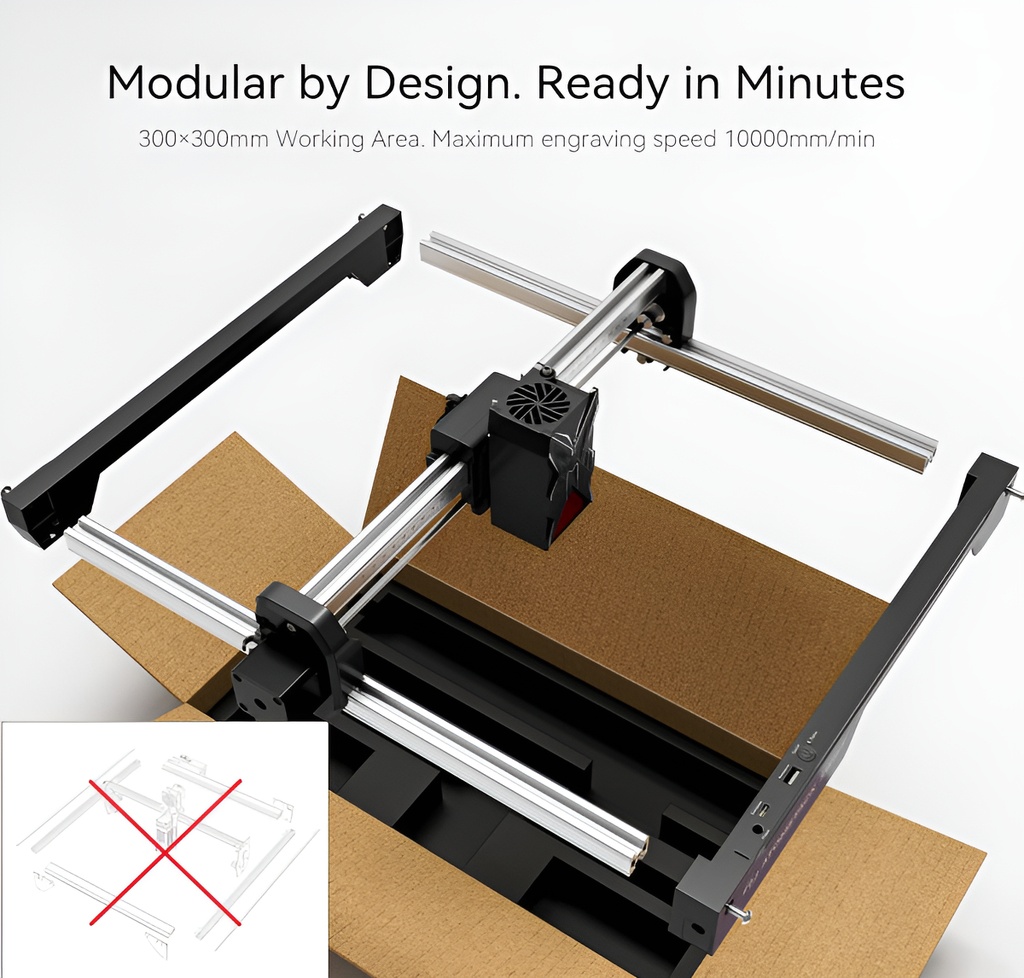 Cnc Corte Laser Atomstack Swift 12w 30x30