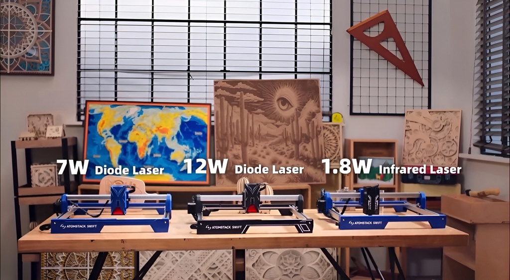 Cnc Corte Laser Atomstack Swift 12w 30x30