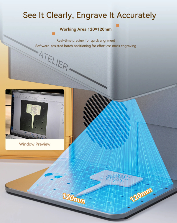 Grabadora Y Cortadora Laser de Diodo AtomStack Atelier