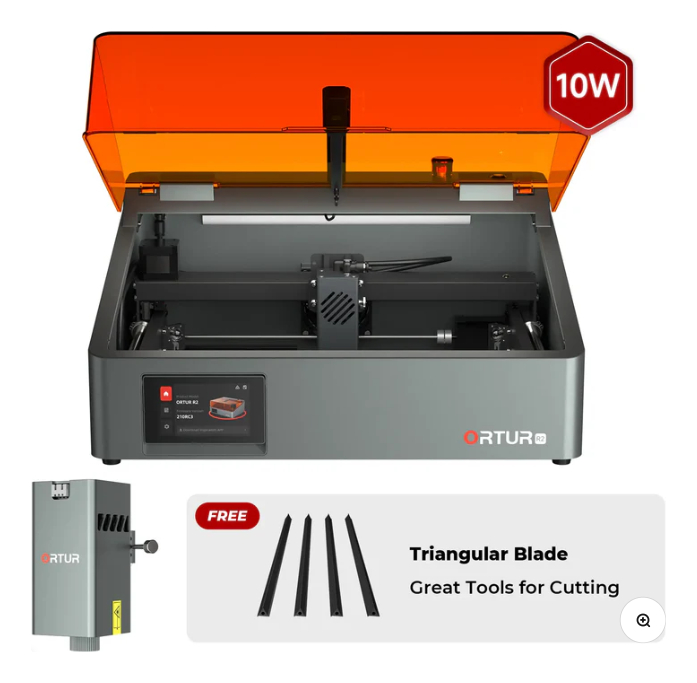 Grabadora Laser Ortur R2 10W + 1.3w Infrarrojo