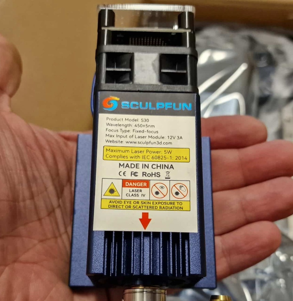 Cabezal Laser Sculpfun S30 5.5w