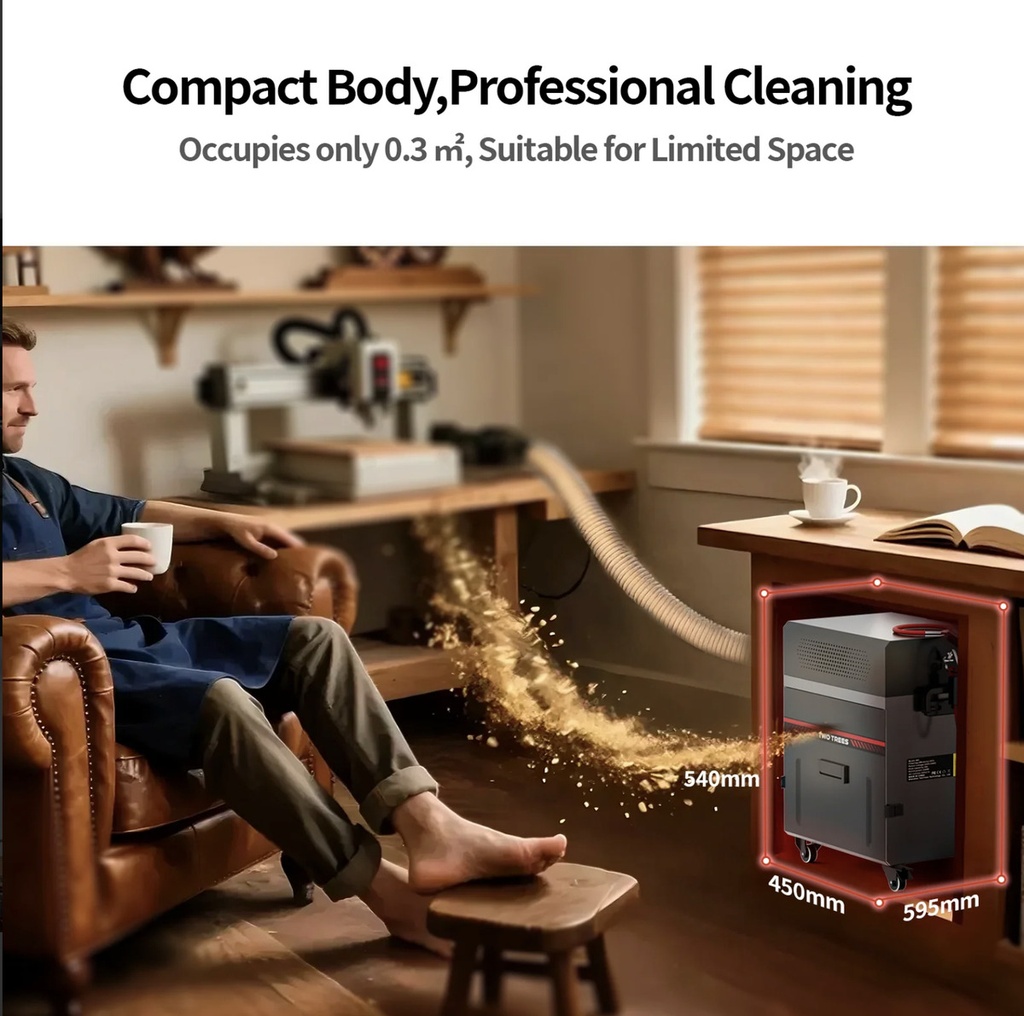 Two Trees Monster M2 Aspiradora Para Router Cnc 