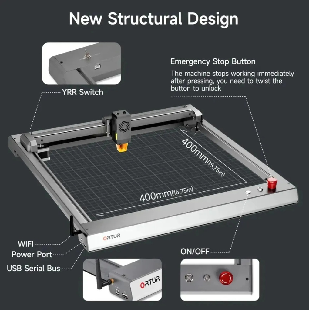 Ortur Laser Master 3 - Láser Cnc 10w Wifi Para Cortar Mdf