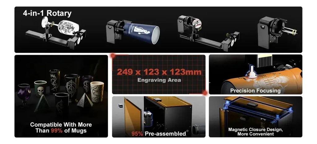 Grabadora Laser Para Termos, Copas, Vasos Térmicos Ts5