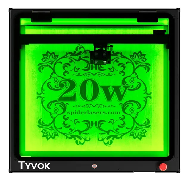 Maquina Corte Laser Tyvok Spider X1c 20w 40x40cm , Aire- Cobertor