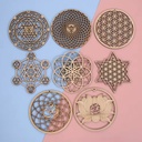 Mdf 3mm 30x30cm Kit X 10 Unidades Para Corte Y Grabado Laser