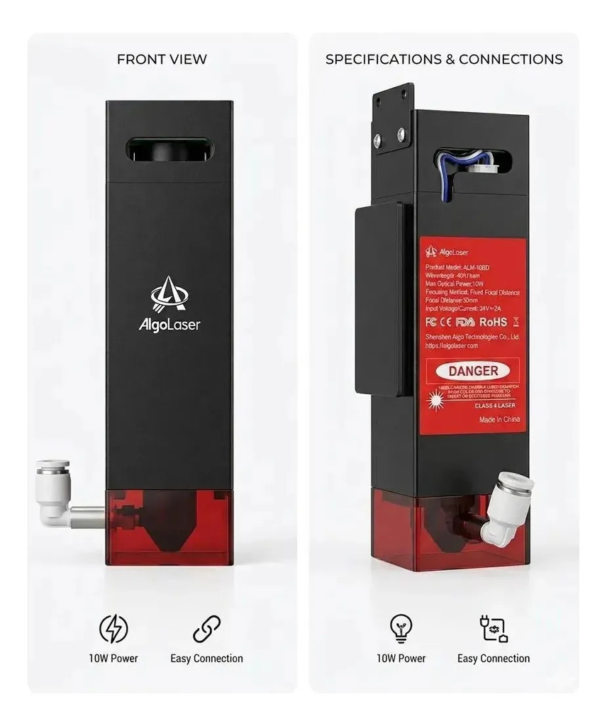 Cabezal Laser Algolaser 10w Diodo