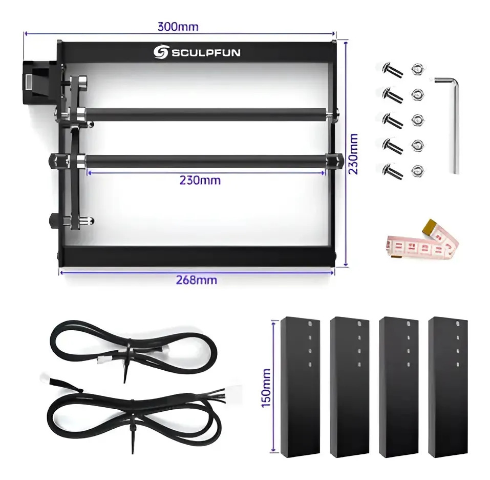 Accesorio Rotativo Para Cnc Sculpfun 
