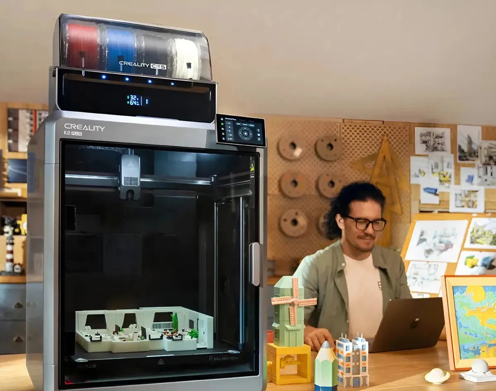 Impresora 3d Creality K2 Plus Combo Gris