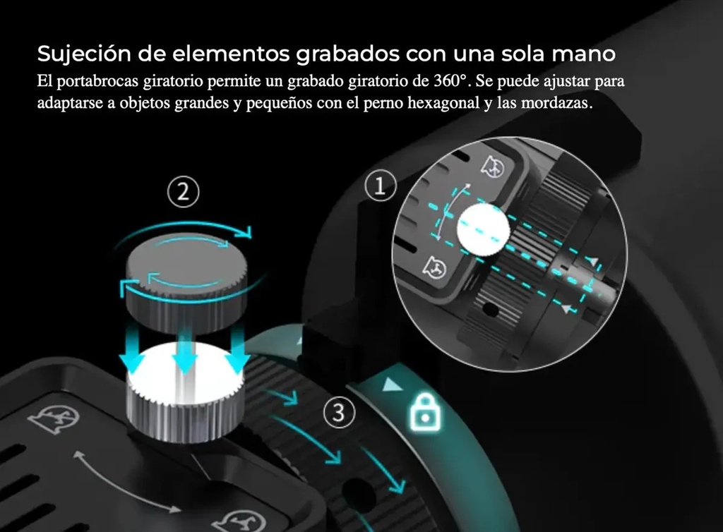 Rotativo Cnc Laser Creality P/ Grabadora Falcon Serie