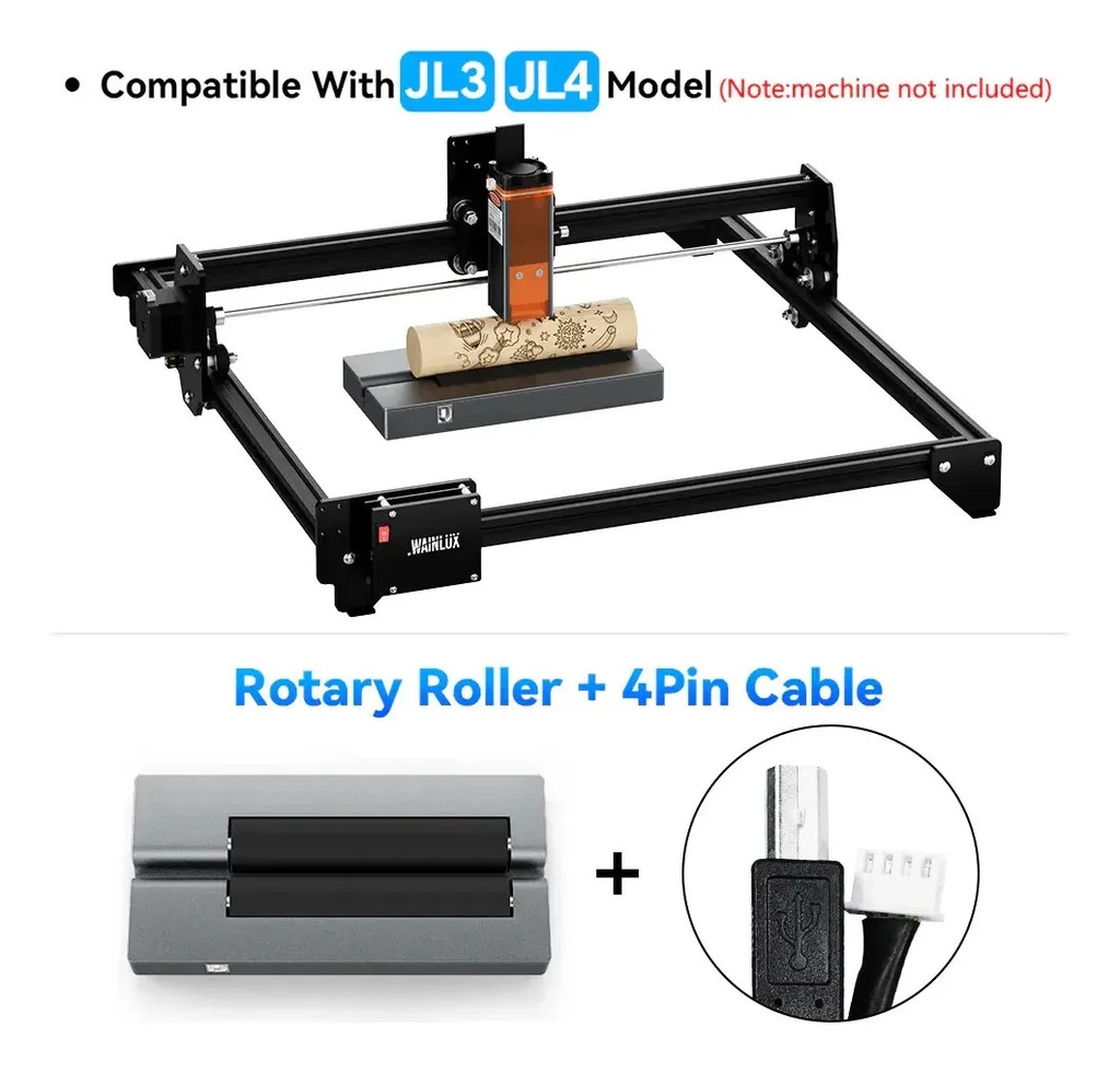 Accesorio Rotativo Cnc Laser Wainlux R1