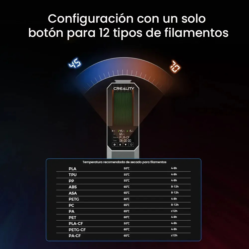 Máquina de Secado de Filamentos Creality Space V2