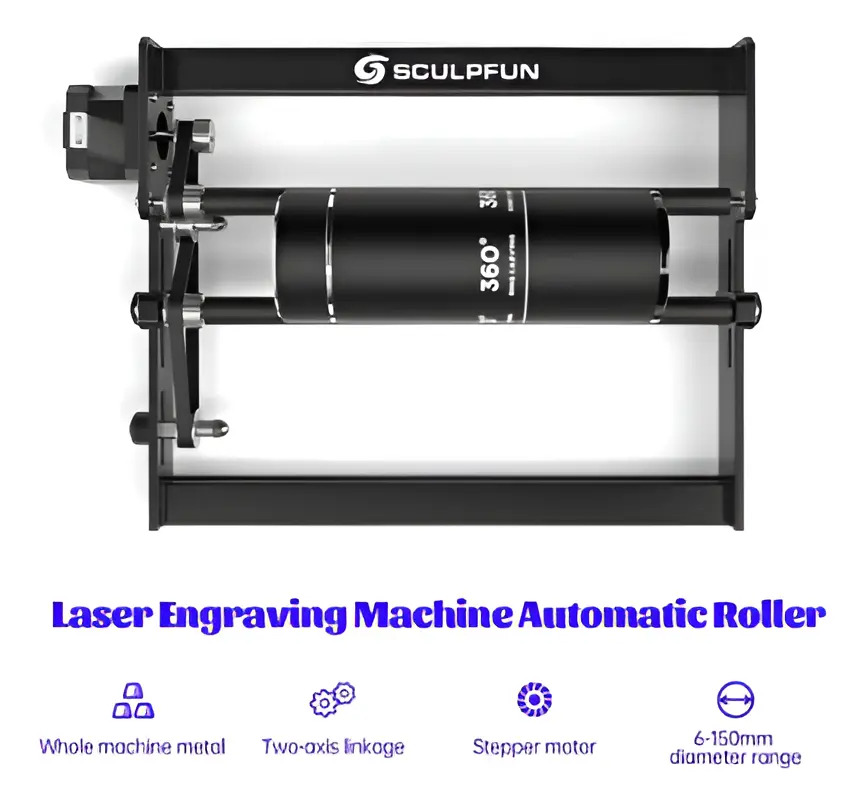 Accesorio Rotativo Para Cnc Sculpfun 
