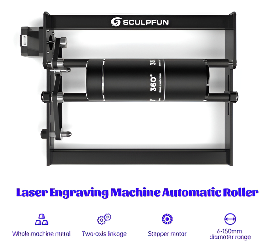 Accesorio Rotativo Para Cnc Sculpfun 