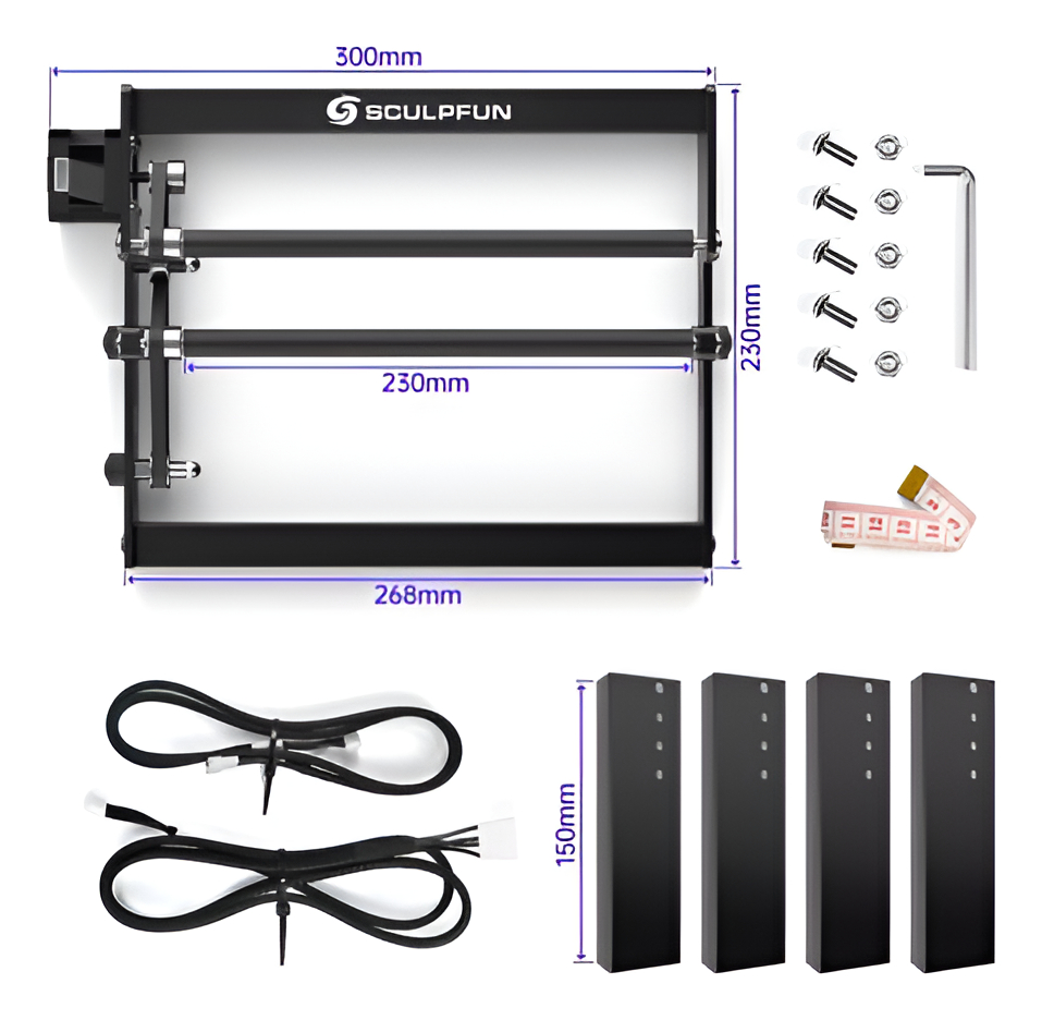 Accesorio Rotativo Para Cnc Sculpfun 