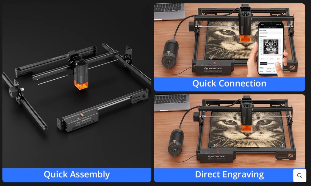 Atomstack A10 Pro V2 Black Maquina Laser