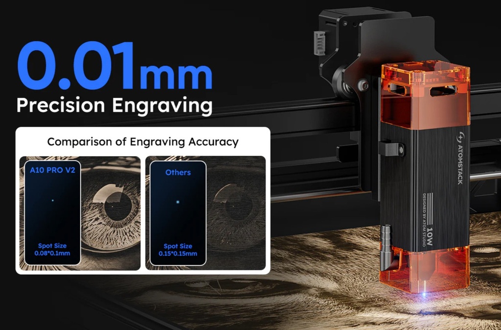 Atomstack A10 Pro V2 Black Maquina Laser