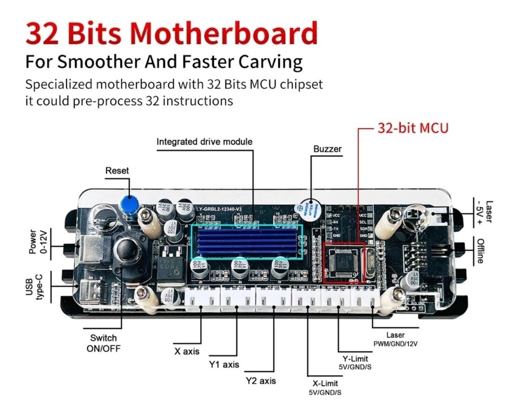 Cnc Corte Laser 100x100cm-80w + Asistente Aire Corta Mdf 3mm