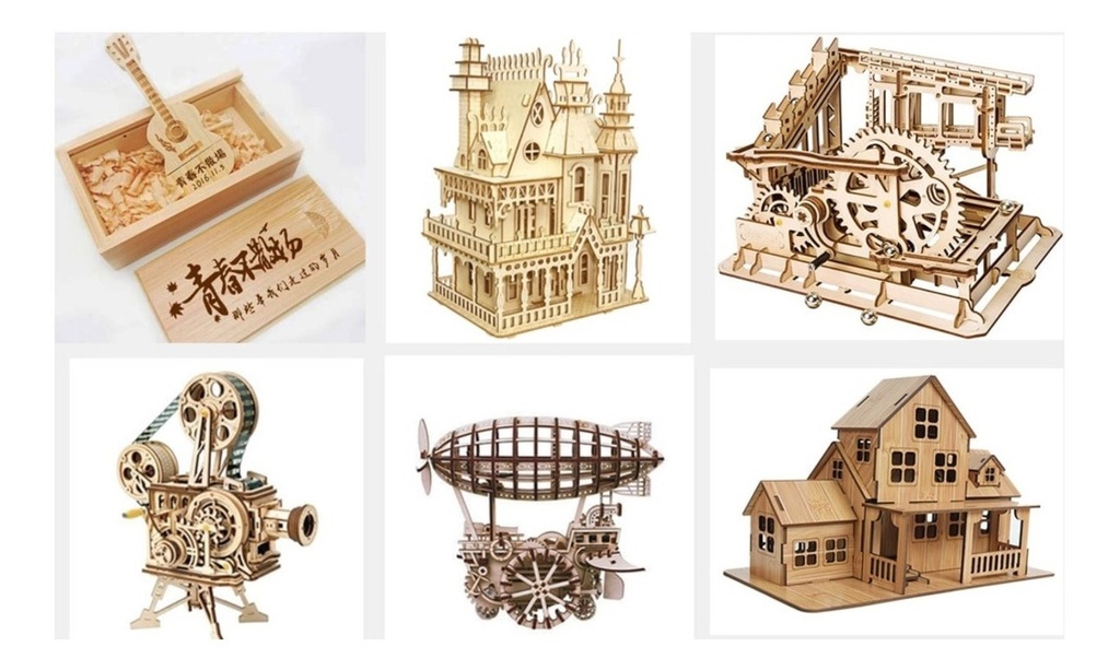 Cnc Corte Laser 100x100cm-80w + Asistente Aire Corta Mdf 3mm