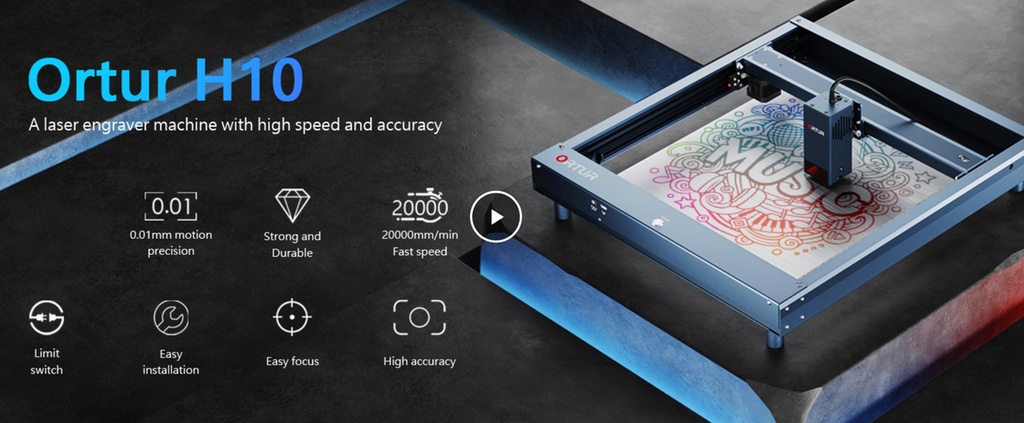 Grabadora Y Cortadora Laser Ortur H10 10w