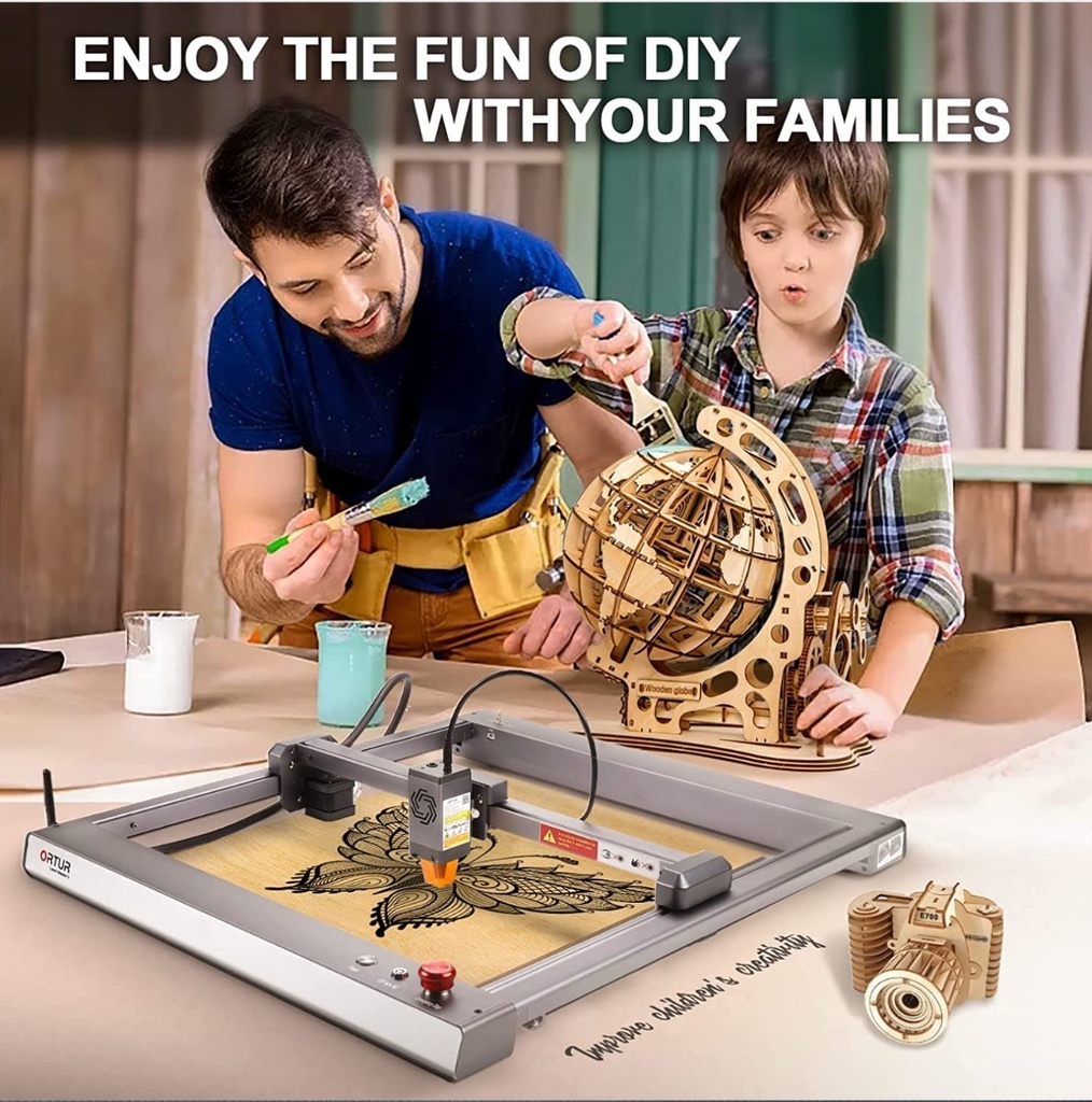  Nueva Ortur 3 Cnc Laser Corta 3mm Mdf En 1 Pasada Con Wifi 