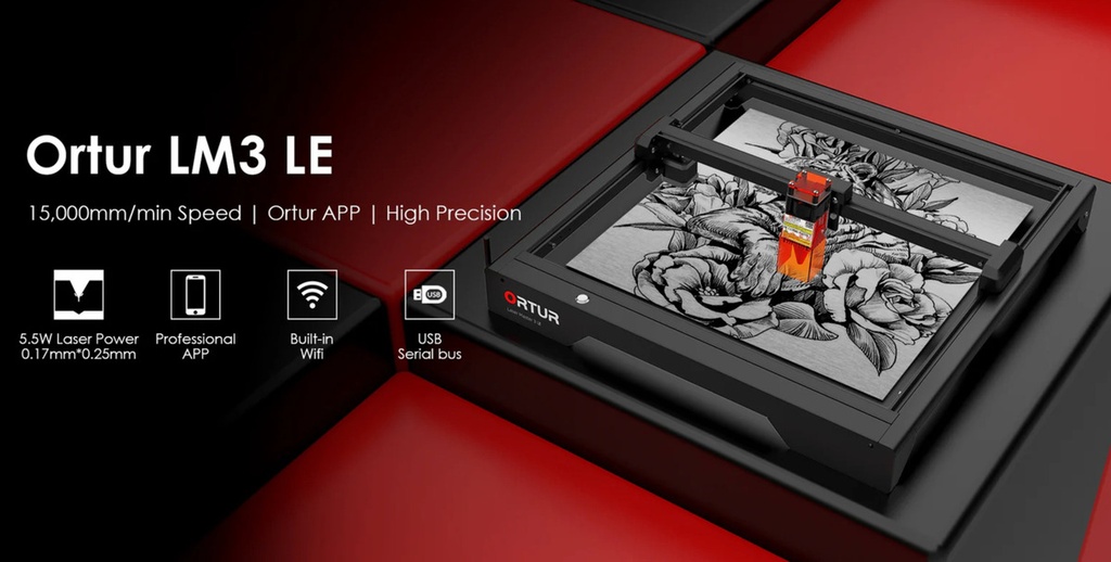 Grabadora Cortadora Laser Ortur Lm3 Le 10w