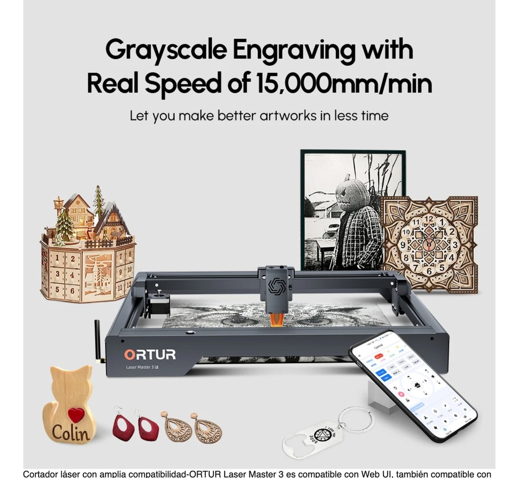 Grabadora Cortadora Laser Ortur Lm3 Le 10w