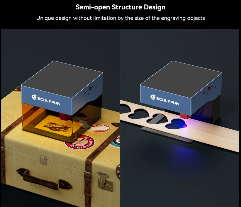 Laser Grabado Y Corte Sculpfun Icube Pro Max 10w