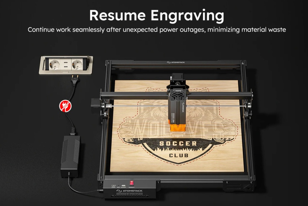Atomstack A20 Pro V2 Black Maquina Laser