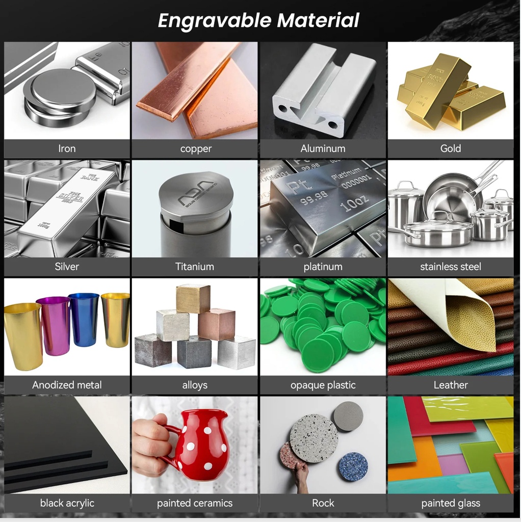 Laser De Fibra De Marco Atomstack 1064nm 20w