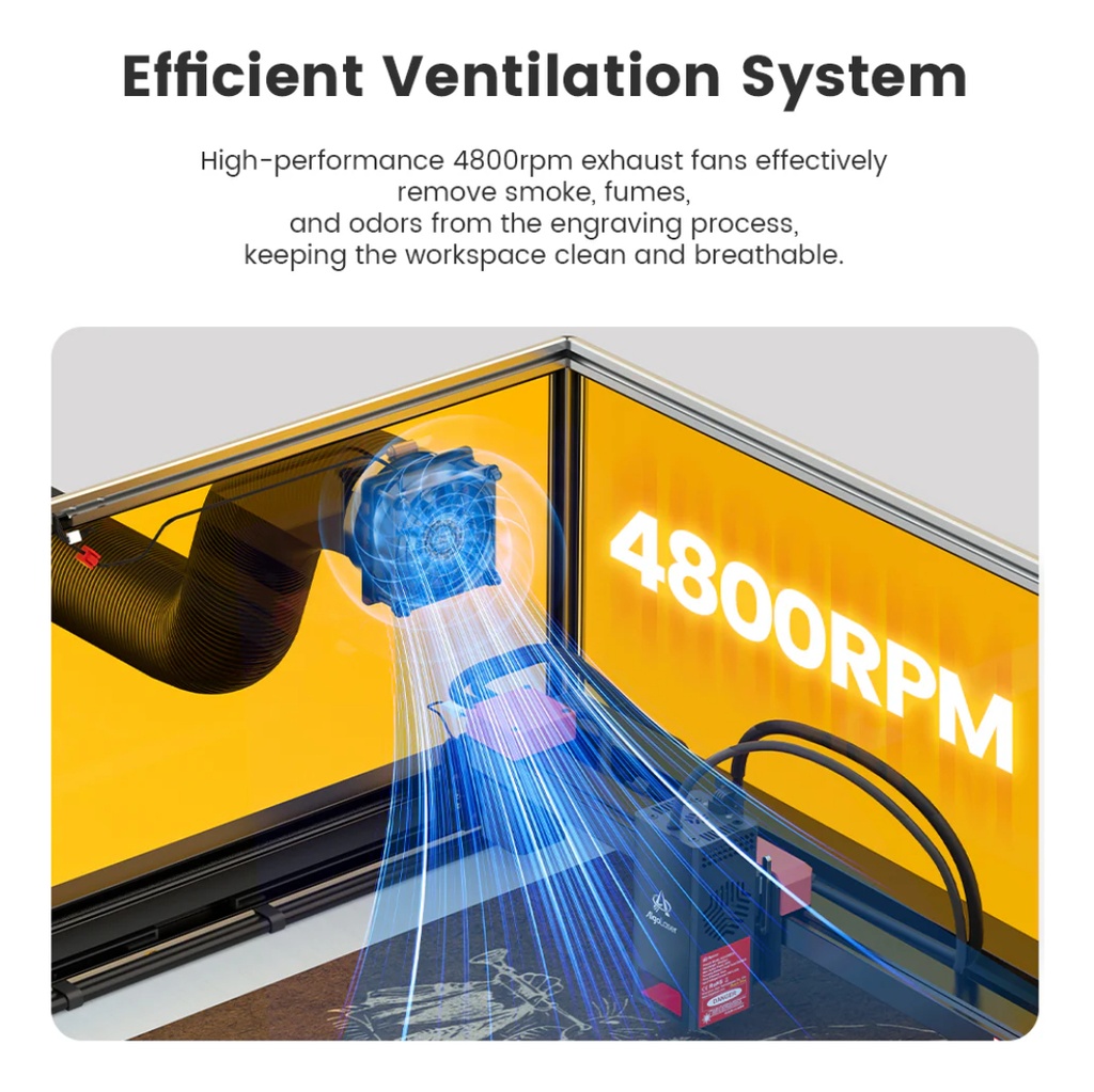 Cobertor Contra Humos Algo Laser Smart Enclosure 2.0 Cámara