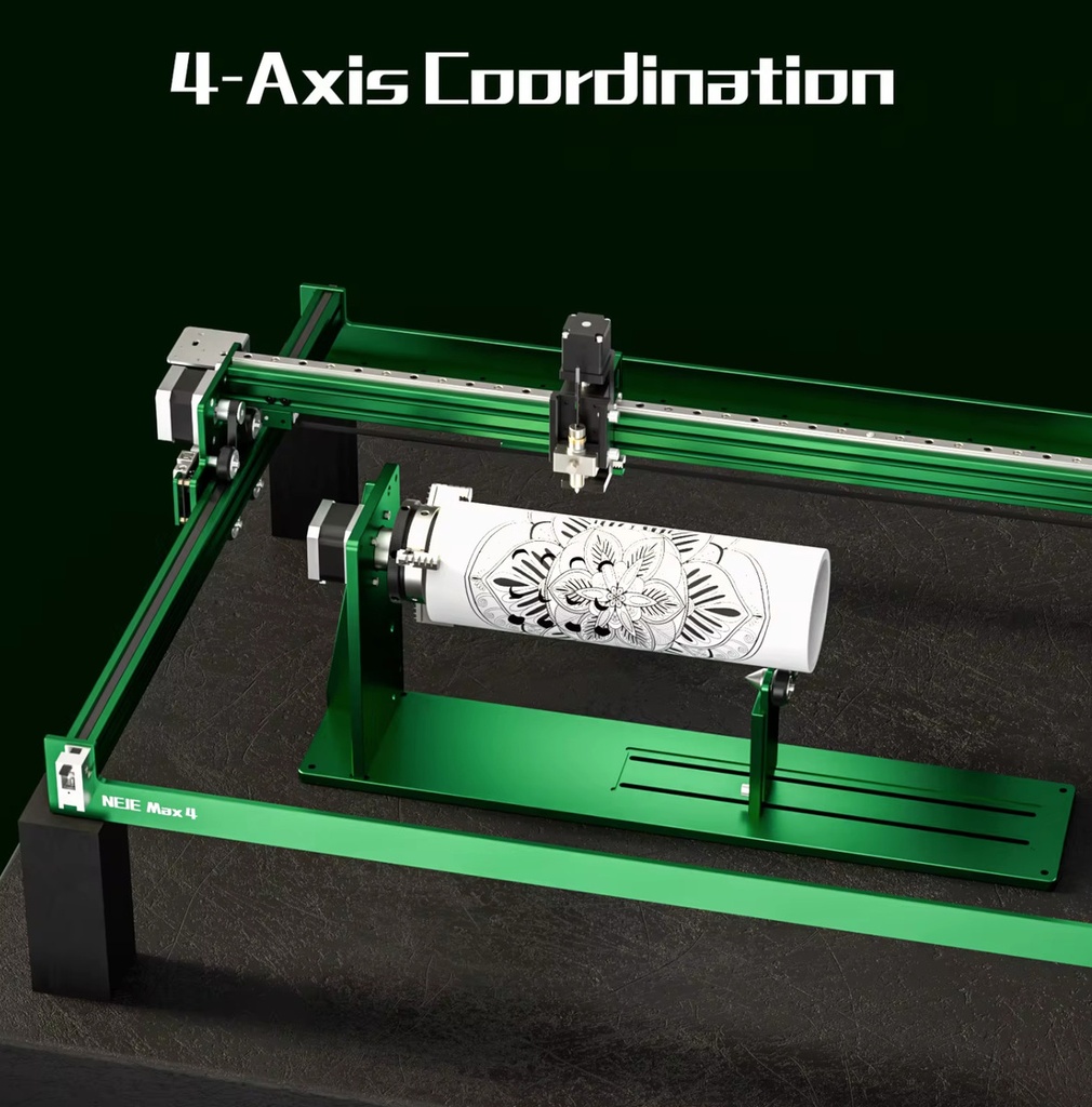 Neje 4 Max 20w 75x46 Cm +plotter+dibujo+rotativo+aire+pad